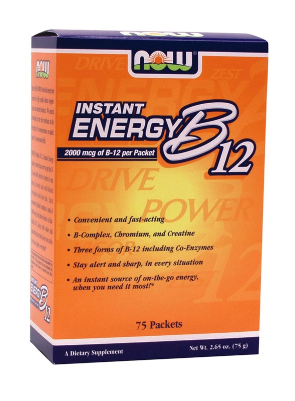 NOW FOODS INSTANT ENERGY B-12 PACKETS 75S (0497)