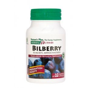 NATURES PLUS BILBERRY 50MG CAPS 60S (7116)