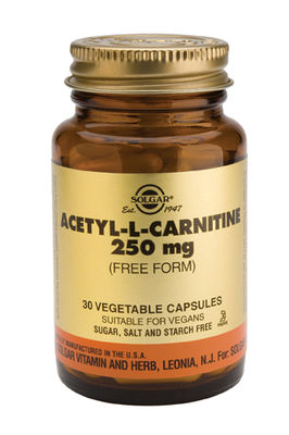 SOLGAR ACETYL-L-CARNITINE 250MG VEG.CAPS 30S