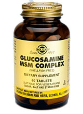 SOLGAR GLUCOSAMINE MSM COMPLEX TABS 60S