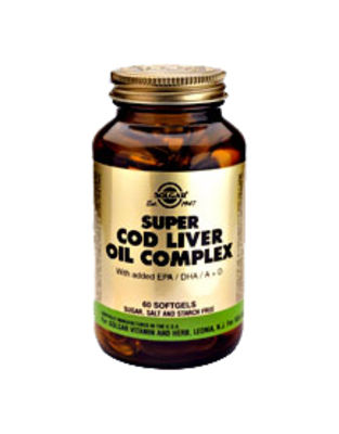 SOLGAR SUPER COD LIVER OIL COMPLEX SOFTGELS 60S