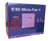 BD MICRO-FINE ΣΥΡΙΓΓΕΣ 0,5ML 30G 100 τεμ