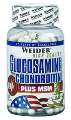 JOE WEIDER GLUCOSAMINE - CHONDROITINE + MSM CAPS 120