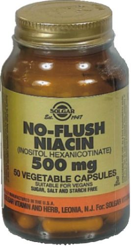 SOLGAR NO FLUSH NIACIN 500MG VEG.CAPS 50S
