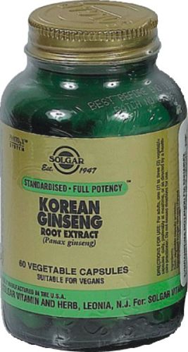 SOLGAR SFP KOREAN GINSENG EXTRACT VEG.CAPS 60S