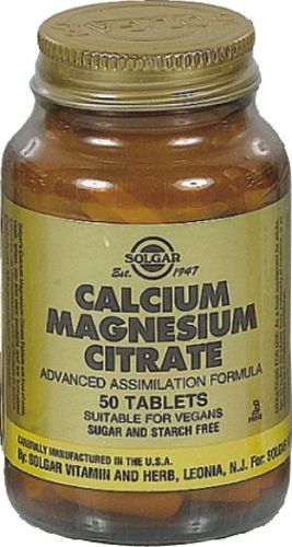 SOLGAR CALCIUM MAGNESIUM CITRATE TABS 50S