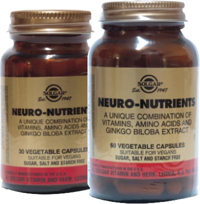 SOLGAR NEURO NUTRIENTS CAPS 30S