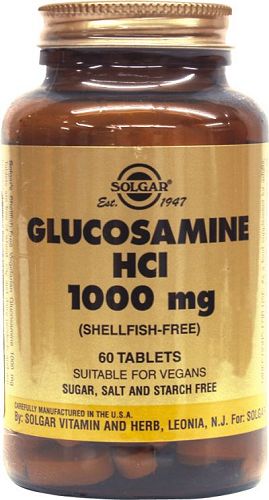 SOLGAR GLUCOSAMINE HCL 1000MG TABS 60S