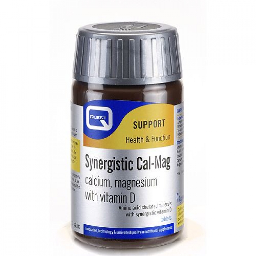 QUEST SYNERGISTIC CAL-MAG & VITAMIN D TABS 90S